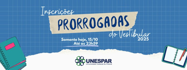 Inscrições Vestibular Prorrogadas