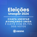 Chapa Unespar Avançando Unida é eleita com 85,75% dos votos