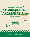 Estudantes podem solicitar mobilidade acadêmica entre campi