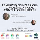 Grupo de Pesquisa promove evento para discutir o Feminicídio