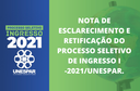 NOTA DE ESCLARECIMENTO E RETIFICAÇÃO DO PROCESSO SELETIVO DE INGRESSO I -2021_UNESPAR..png