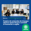 Projeto de extensão da Unespar oferece apoio fiscal e contábil à Paranavaí e região