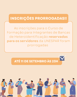 Nesta etapa podem se inscrever servidores da Unespar