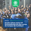 Sessão Solene reúne 127 formandos(as) de oito cursos da Unespar