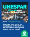 Unespar entre os destaques do Paraná no Enade das Licenciaturas