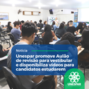 Unespar promove Aulão de Revisão para vestibular e disponibiliza vídeos para candidatos estudarem