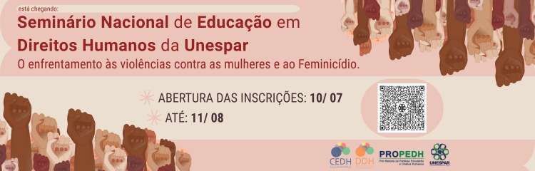 Propedh abre inscrições para IV Seminário Nacional de Educação em Direitos Humanos