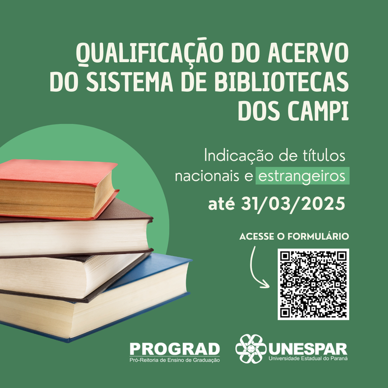 Qualificação do acervo do Sistema de Bibliotecas dos Campi